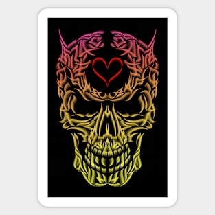 Skull love Sticker